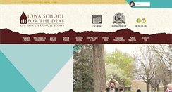 Desktop Screenshot of iowaschoolforthedeaf.org